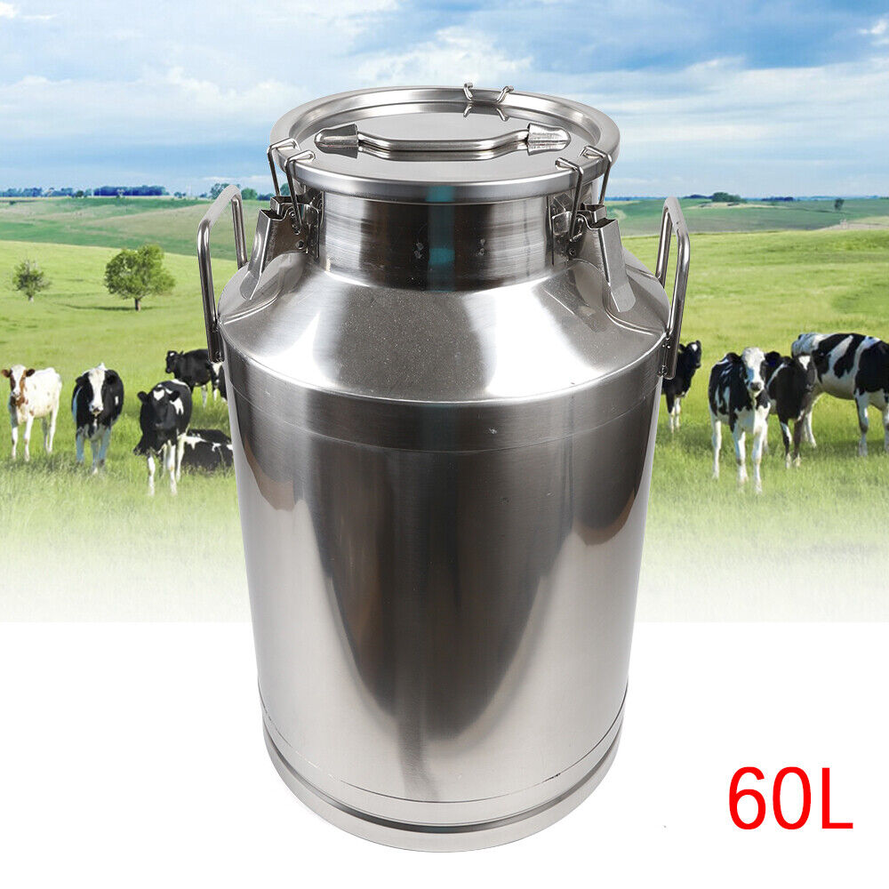 60L Stainless Steel MilkBarrel Fermenter Home Brew Wine Beer Storage Rice Tank
