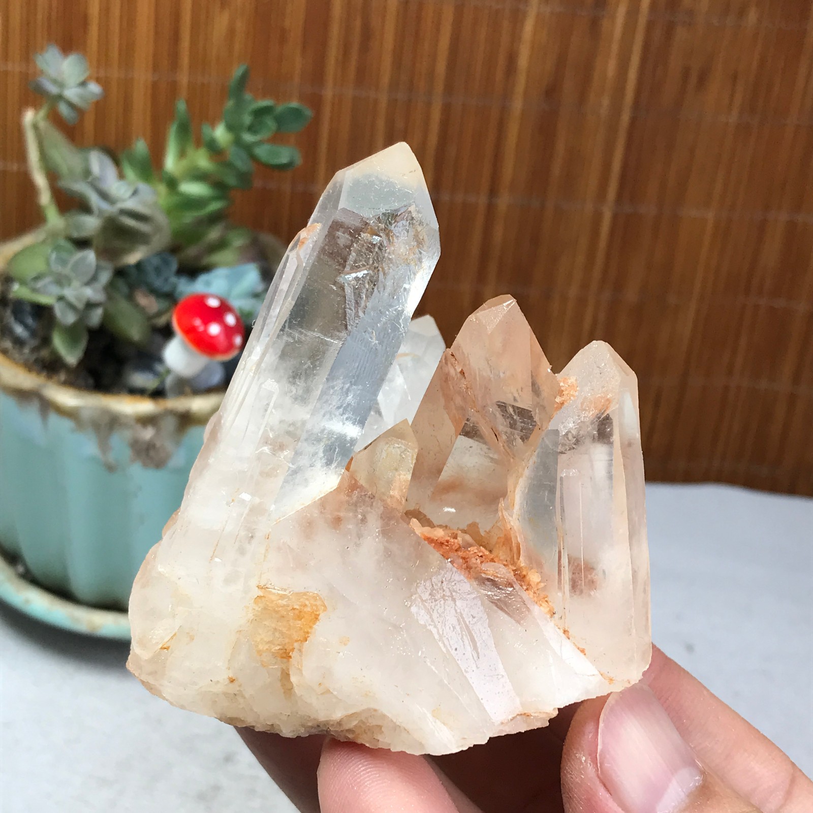 69-65-68mm Natural crystal clusters pretty Quartz Mineral Specimen 191g A6220