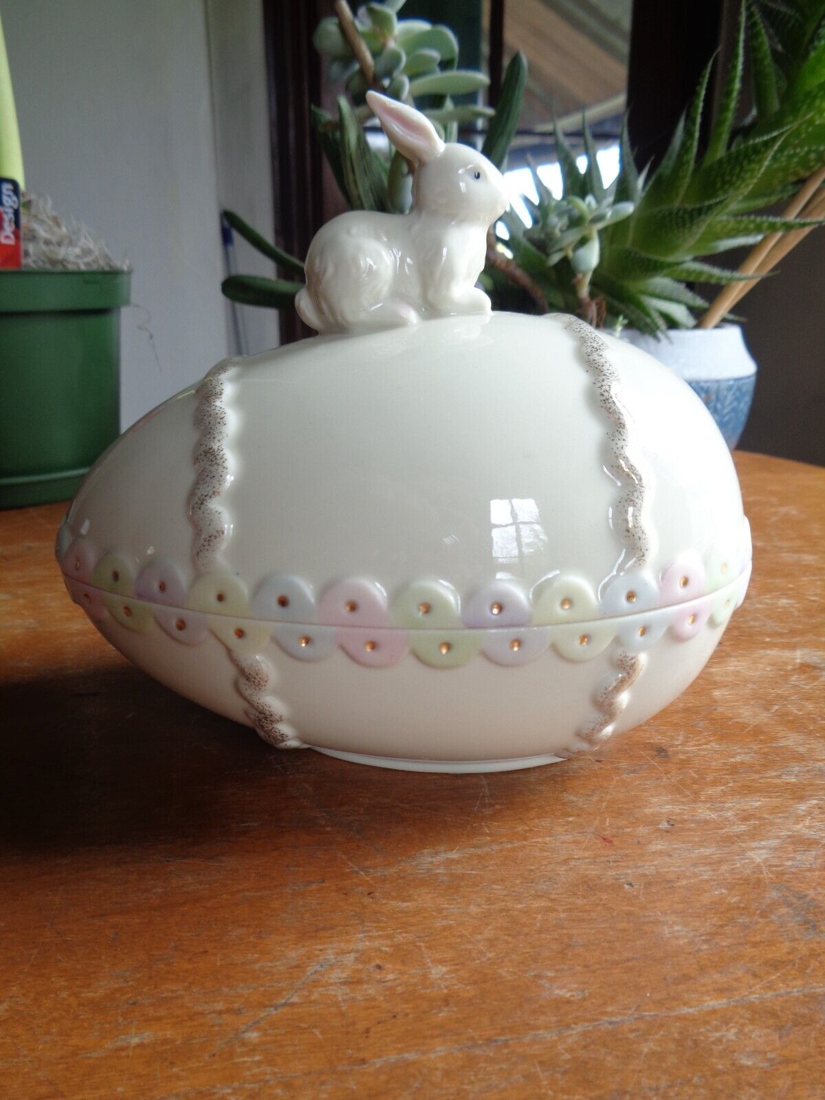 Lenox Easter Bunny Covered Candy Dish
