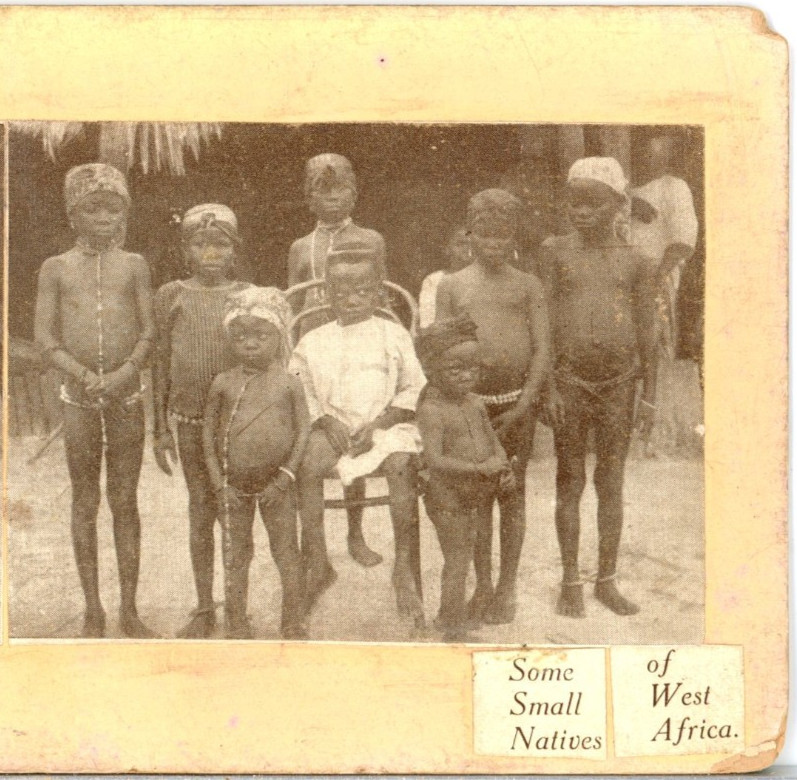 AFRICA, Some Small Natives Of West Africa--Stereoview A110 AFRICA, Some Small Natives Of West Africa--Stereoview A110