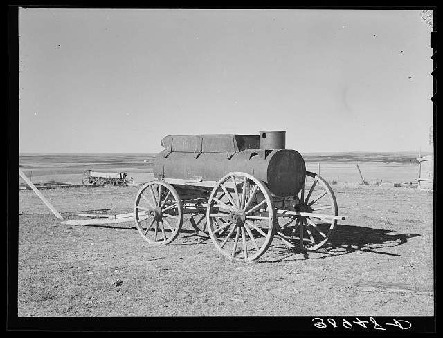 Photo:Antelope Montana 1937 Water Wagon for Steam Tractors