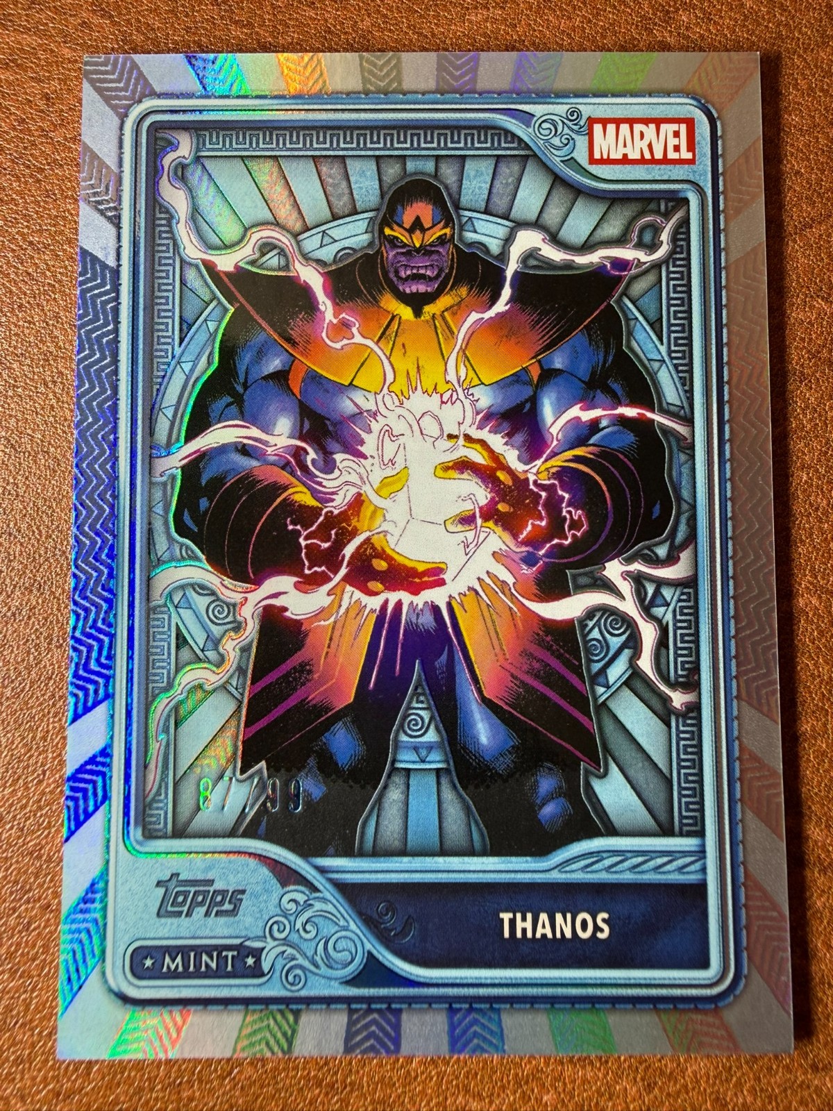 2026 Topps Mint Marvel - Thanos #117 - Platinum 87/99 - Platinum Tier
