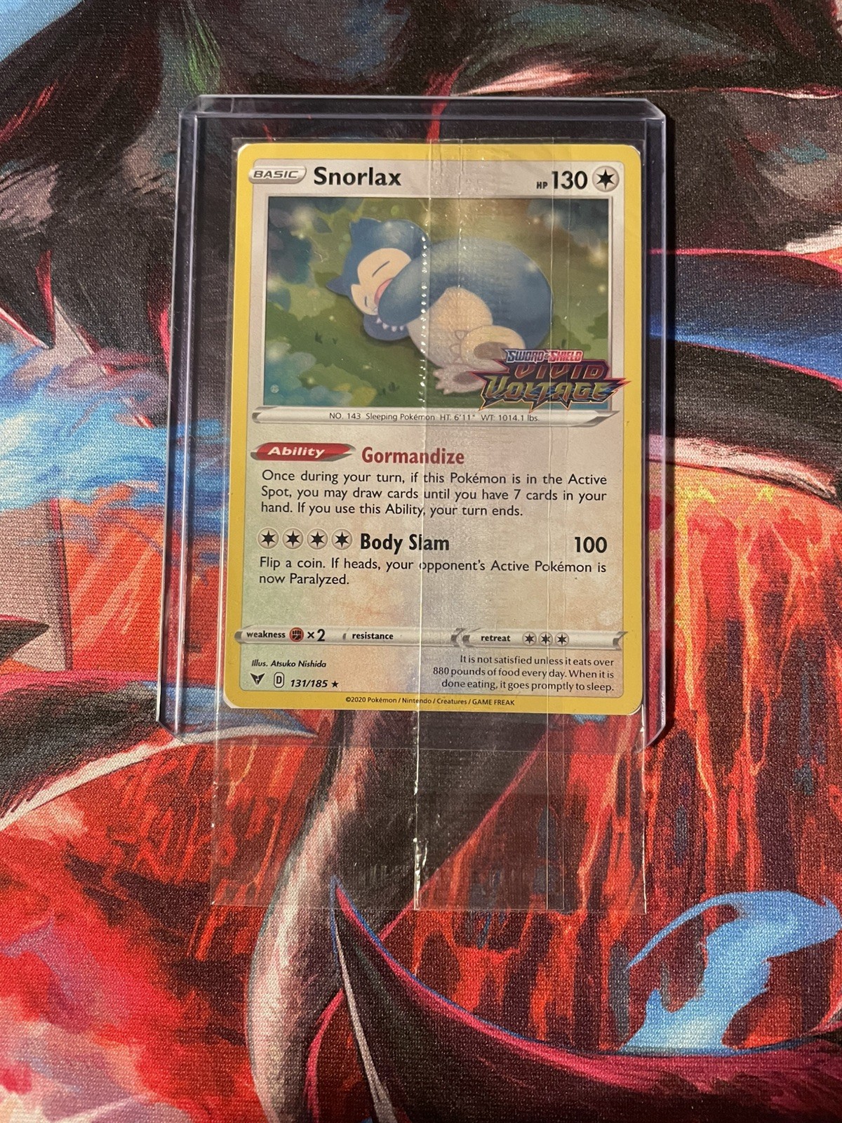 Snorlax 131/185 - Pokémon TCG - Vivid Voltage - Holo Stamped Promo - SEALED NM
