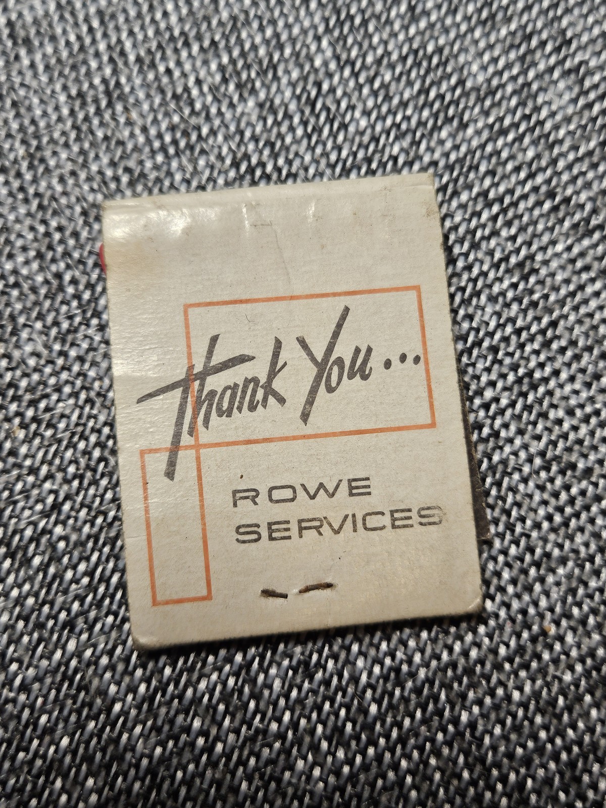 Vtg 1960s Automatic Canteen Co Rowe Services Matchbook Diamond Match Unstruck 