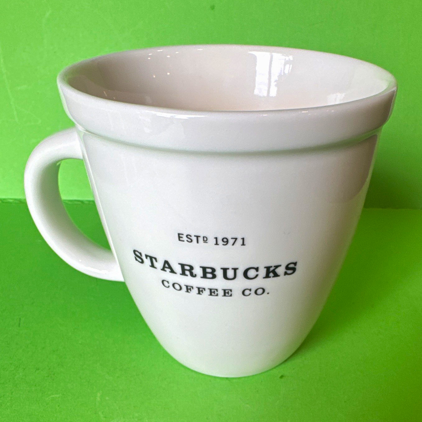 Starbucks Barista White Mug EST 1971 ©2003 Starbucks Coffee Co. Coffee & Tea Starbucks Barista White Mug EST 1971 ©2003 Starbucks Coffee Co. Coffee & Tea