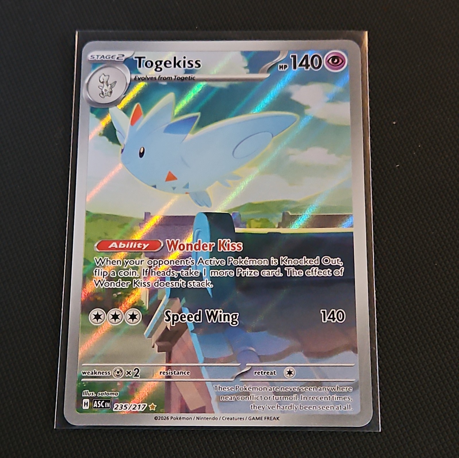🔥🔥Togekiss 235/227 Illustration Rare Holo - Pokemon Ascended Heroes NM TCG🔥🔥