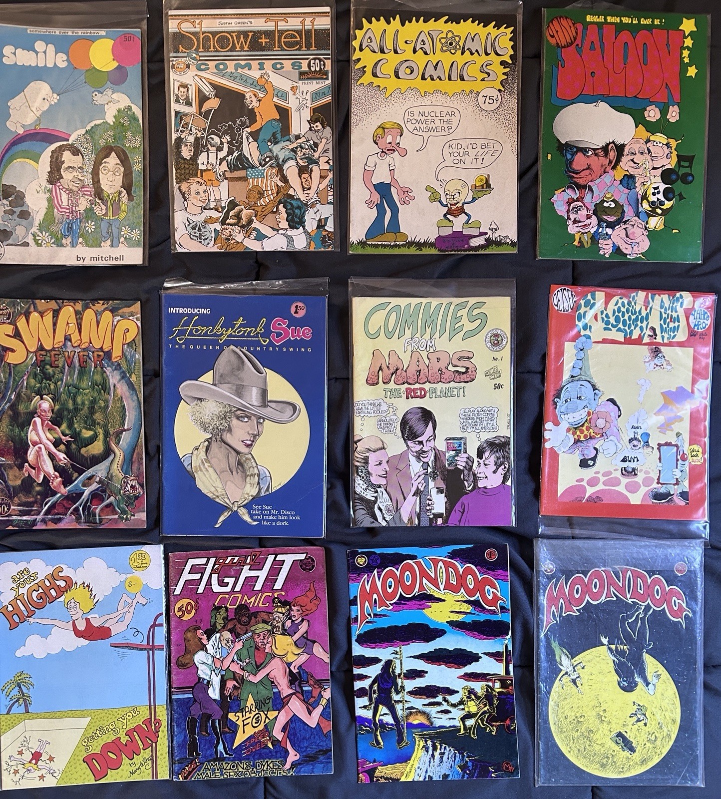 Huge Lot Of 96 Underground Comix. fine condition. Some Gems Huge Lot Of 96 Underground Comix. fine condition. Some Gems