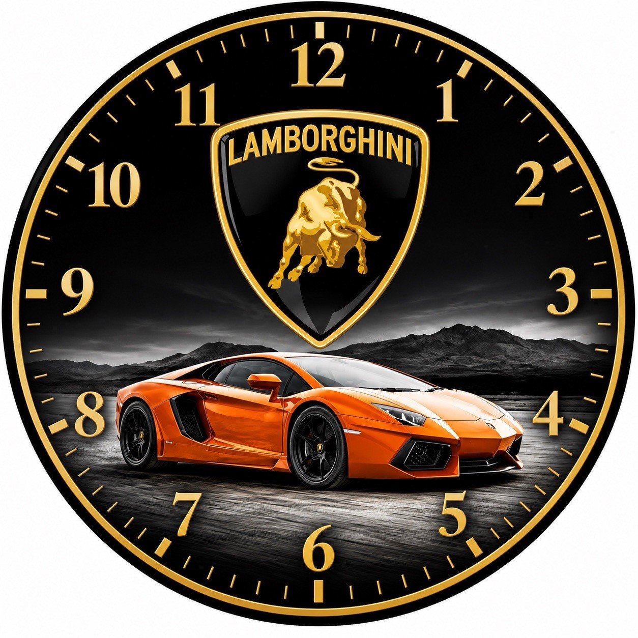 Lamborghini 9” Wall Clock/ Great Gift Idea 🎁 Lamborghini 9” Wall Clock/ Great Gift Idea 🎁