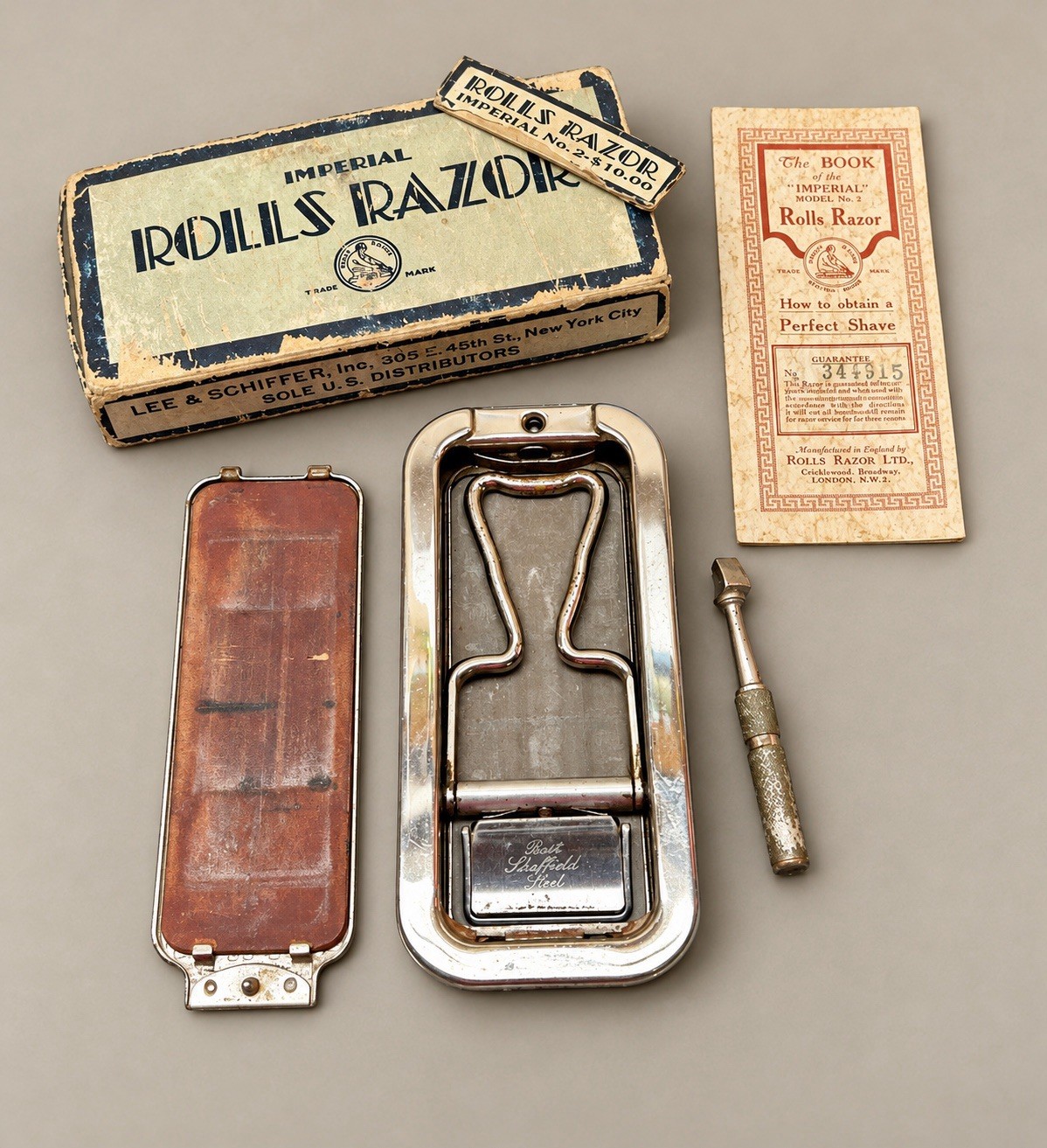 Vintage Rolls Razor Imperial No 2 Made In England With Original Box And Insert