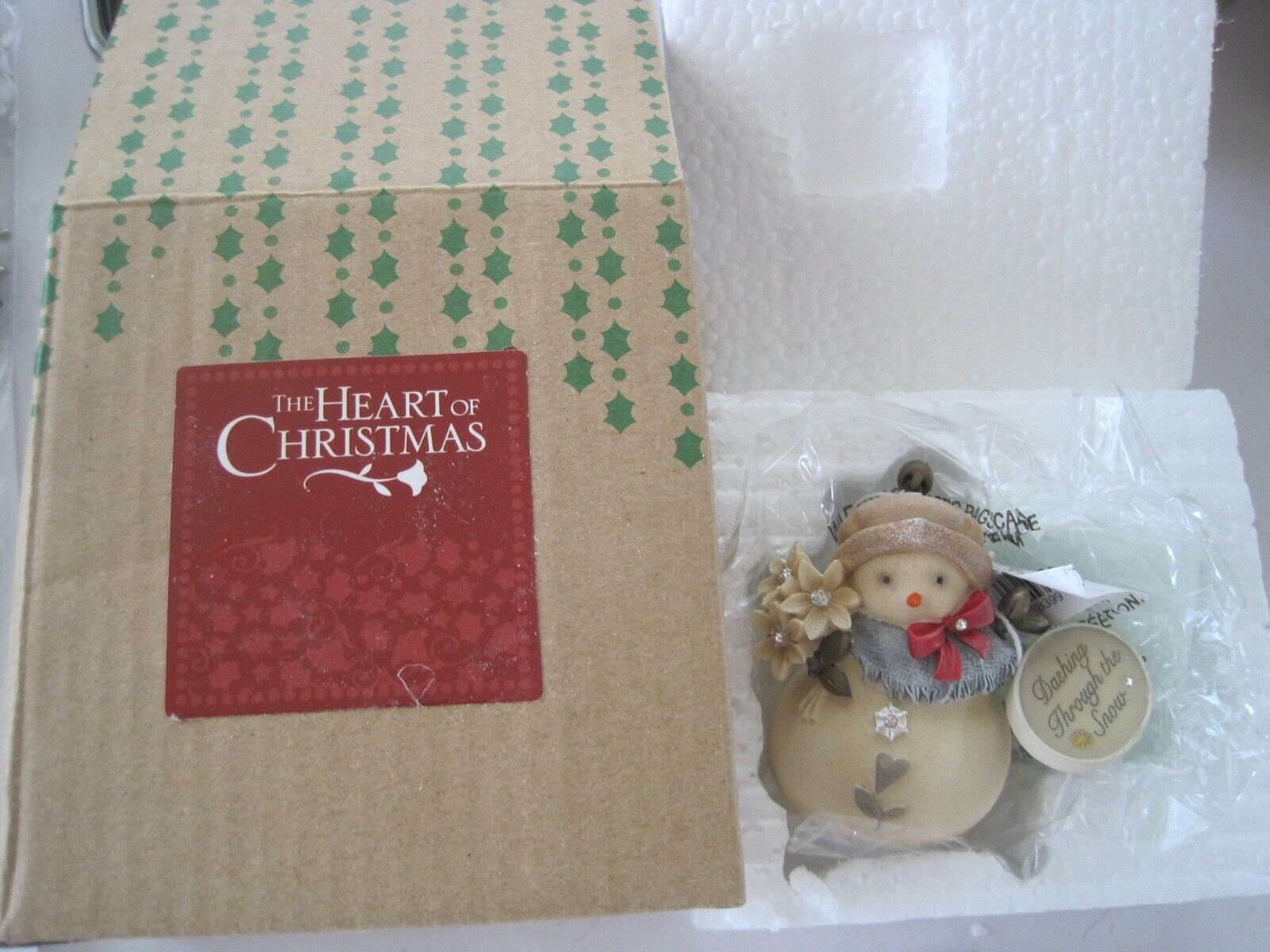 The Heart Of Christmas Enesco Dashing Through The Snow Ornament W/ Box EUC