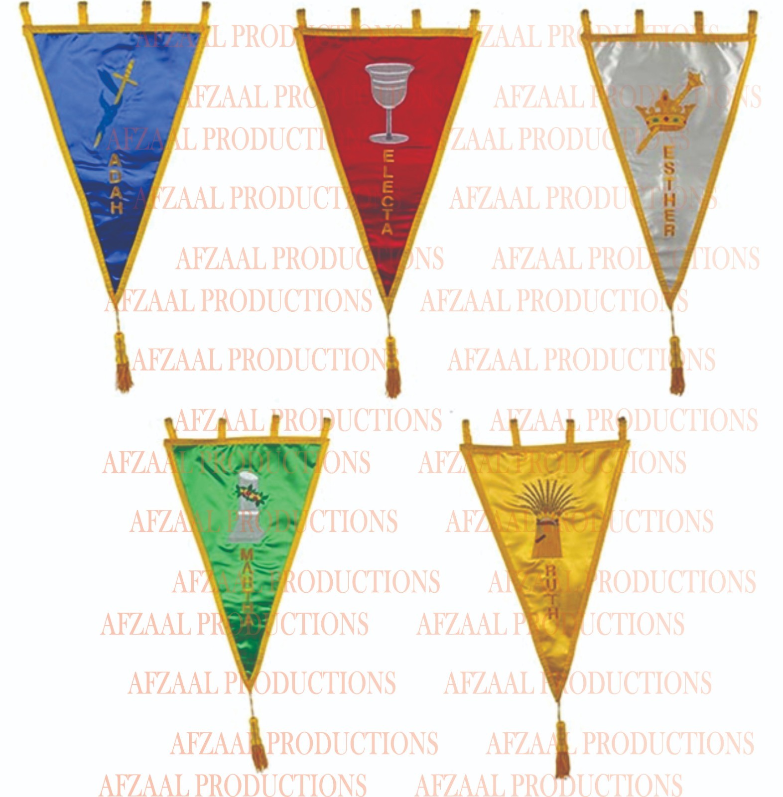 O.E.S. Pennant Station Banners - Set of 5 O.E.S. Pennant Station Banners - Set of 5