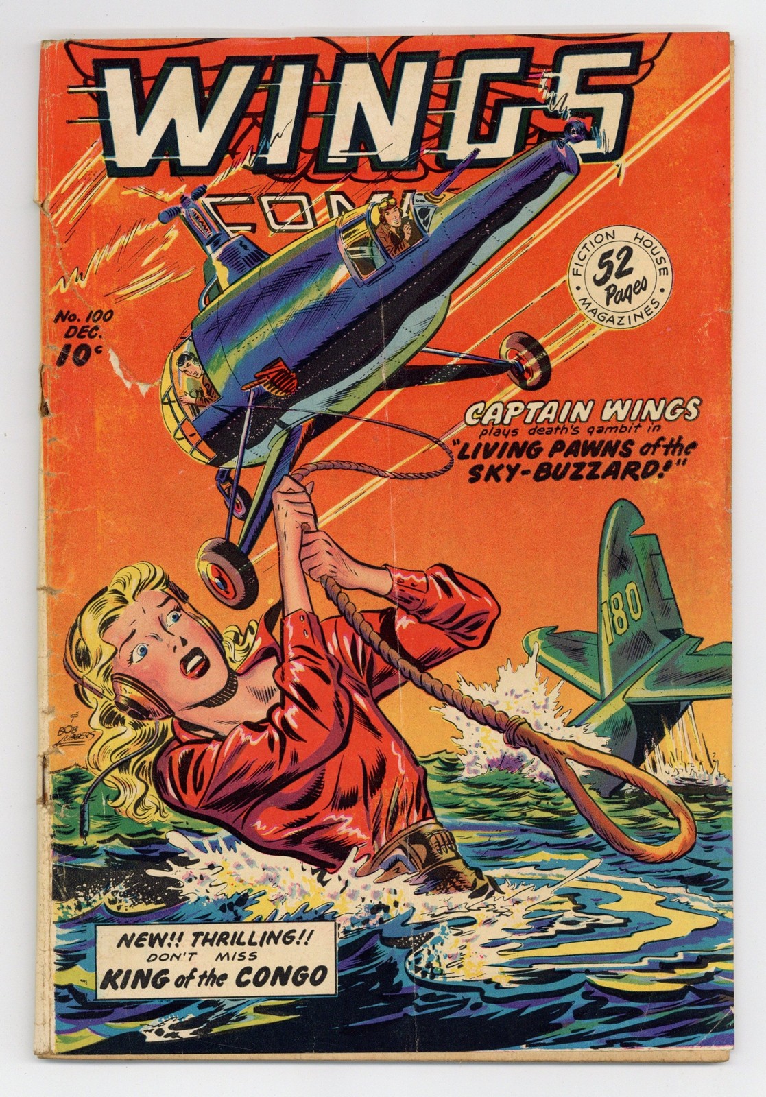 Wings Comics #100 GD- 1.8 1948