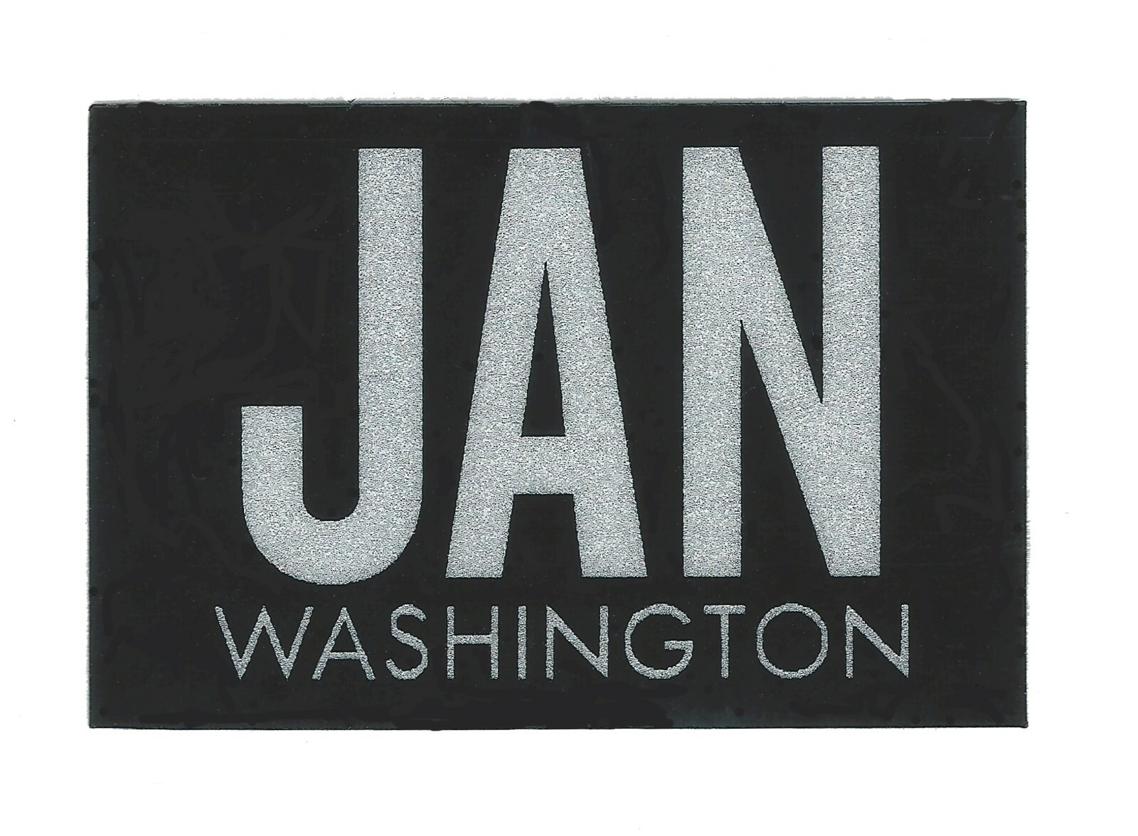 1977-1999 \'JAN\' January WASHINGTON TAB Sticker for Vintage License Plates-NICE