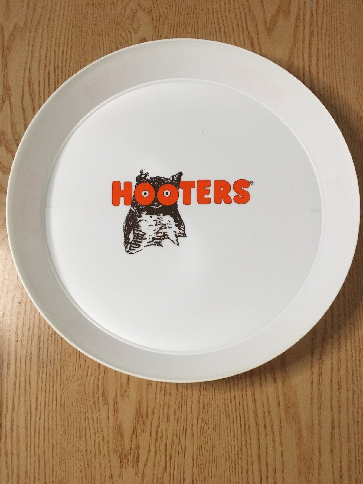 New Hooters Girl Server Vintage Food Drinks Tray Platter 13.1/4”x2” Hard Plastic