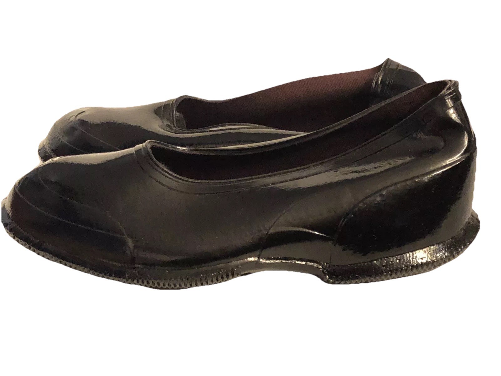 Servus Snag-Proof Kids 12.5 Solid Black Rubber Overshoes Vintage 20th Century