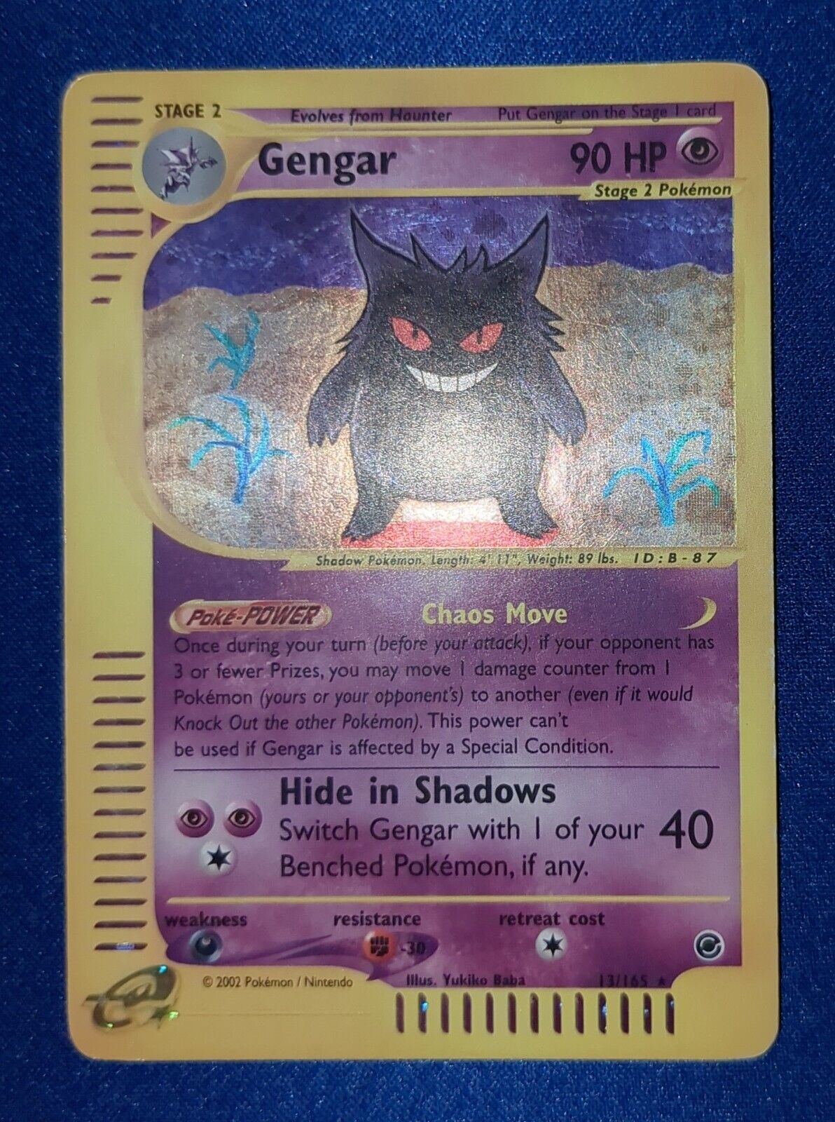 Pokemon EXPEDITION - #13/165 Gengar - ENG - Holo