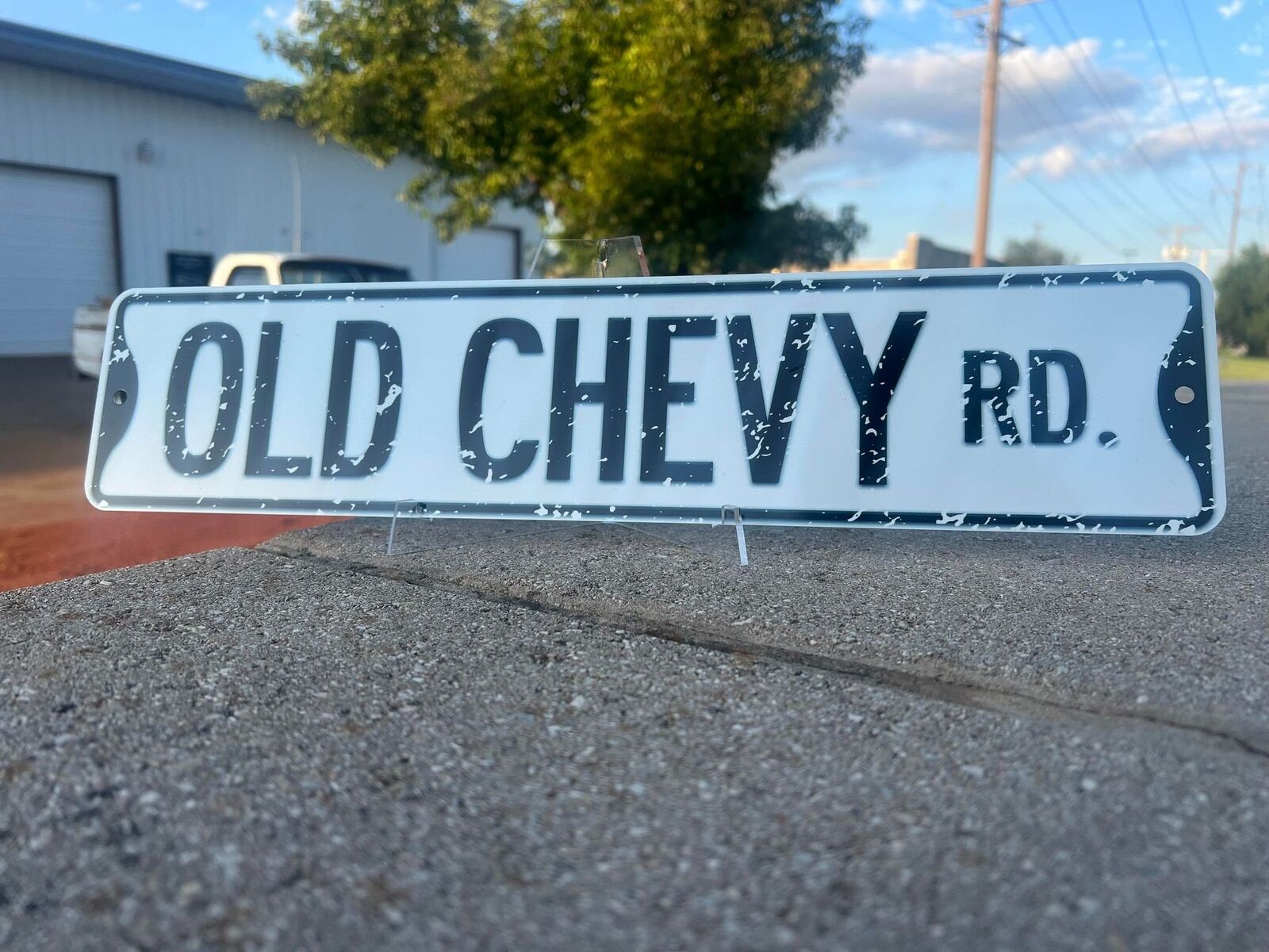 Custom Chevy GMC C10 OLD Chevy RD Truck Street Sign 18x4 Inches Man Cave Garage
