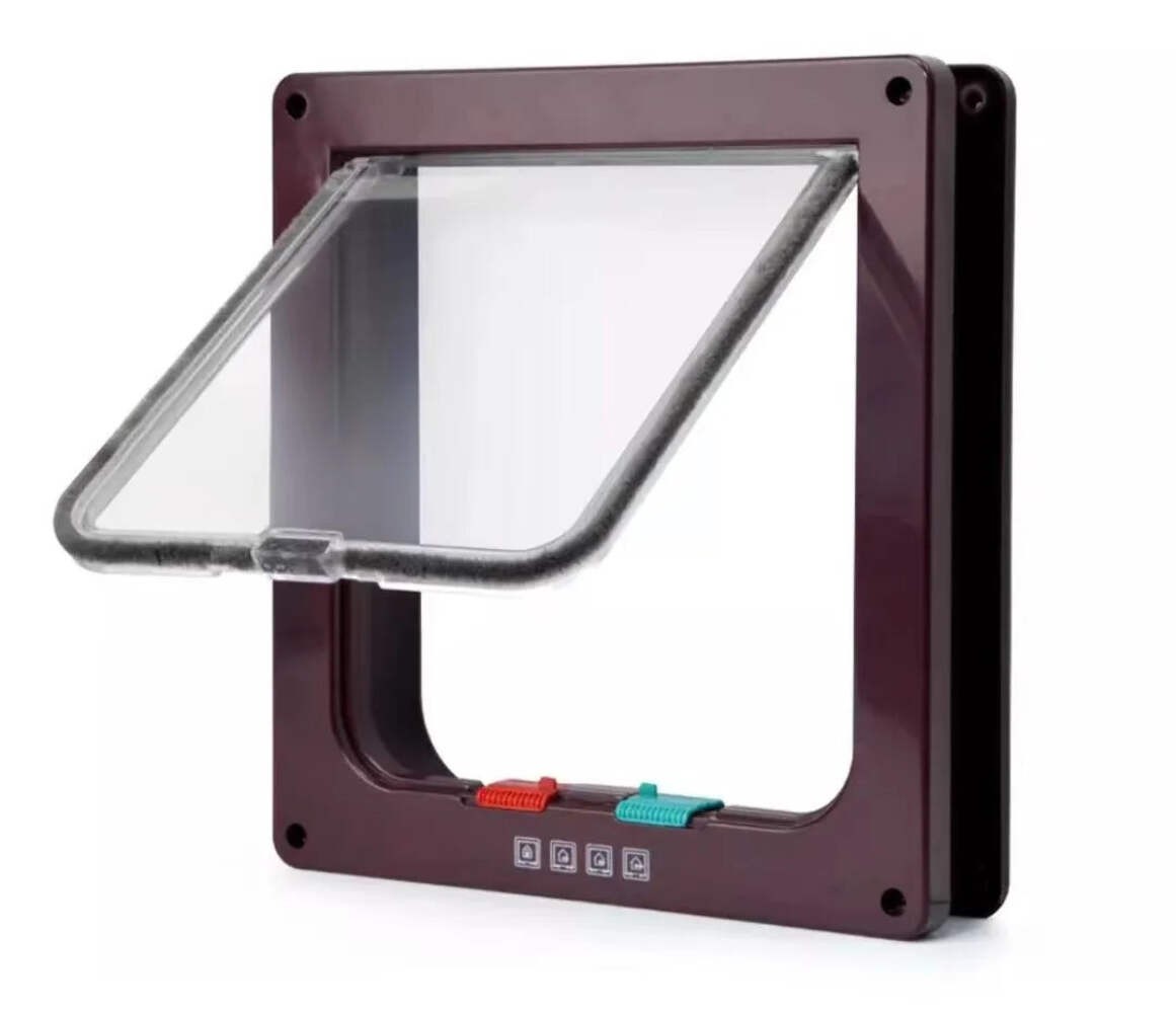 Pet Flap Door with Security Lock - Keeps Pets Safe & Secure for Dogs and Cats