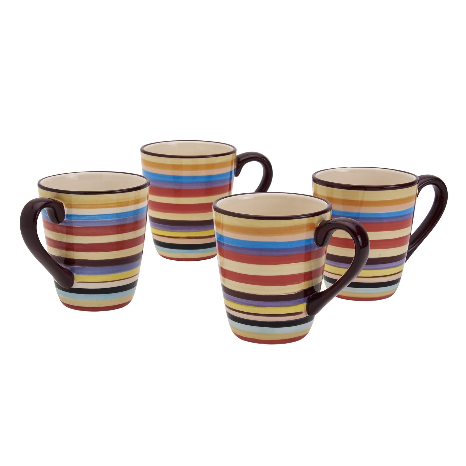 Tabletops Gallery 16-ounce Sedona Mugs, Set of 4 Tabletops Gallery 16-ounce Sedona Mugs, Set of 4