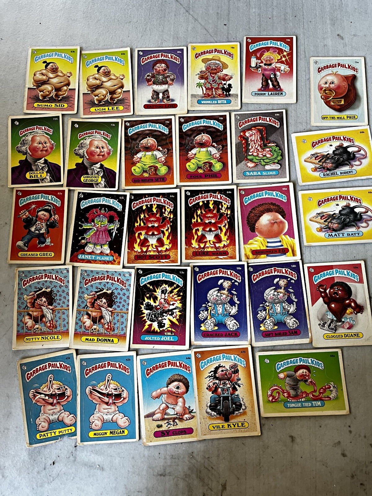 Garbage Pail Kids Vintage Trading Card Collection Lot 1980s–2000s Topps GPK