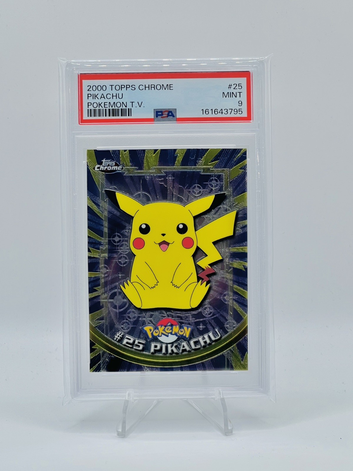 2000 Topps Chrome - Pikachu - Pokémon T.V - PSA 9 