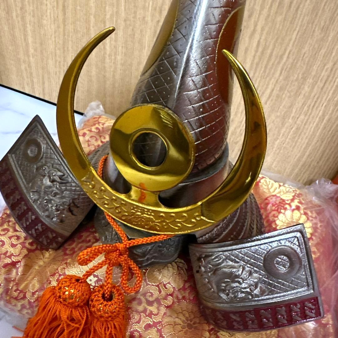 Takaoka Copper Samurai Kabuto Helmet Art Cast Metal Display Japan