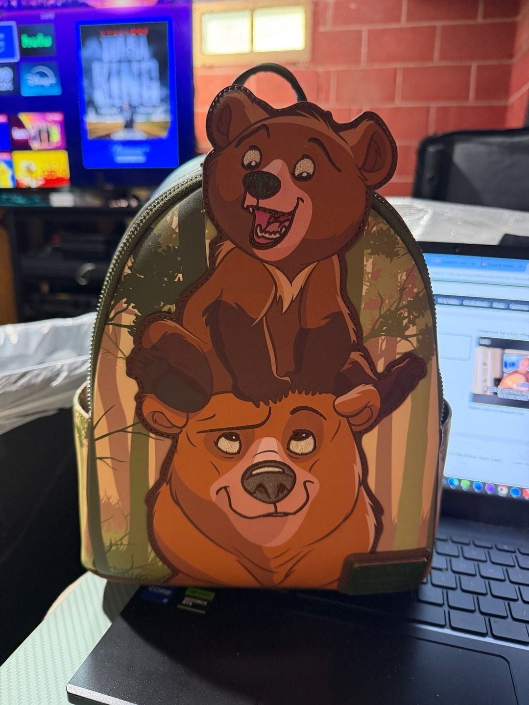 Loungefly Disney Brother Bear Koda & Kenai Stacked Mini Backpack