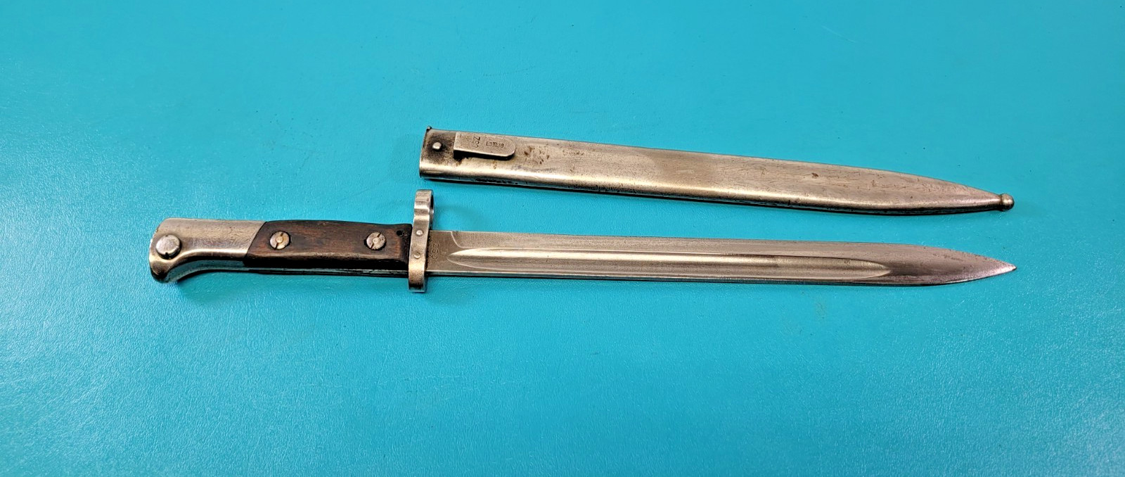 WWII Czechoslovakia Czech Rifle Bayonet + Scabbard CSZ /L   TR1915