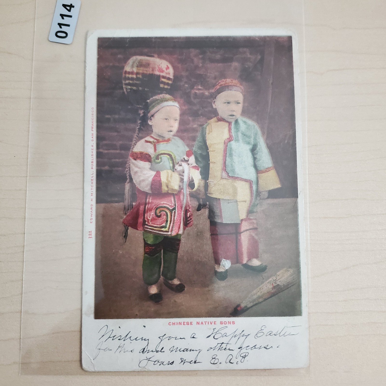Vintage San Francisco Chinatown Postcard Chinese Native Sons Mitchell 322