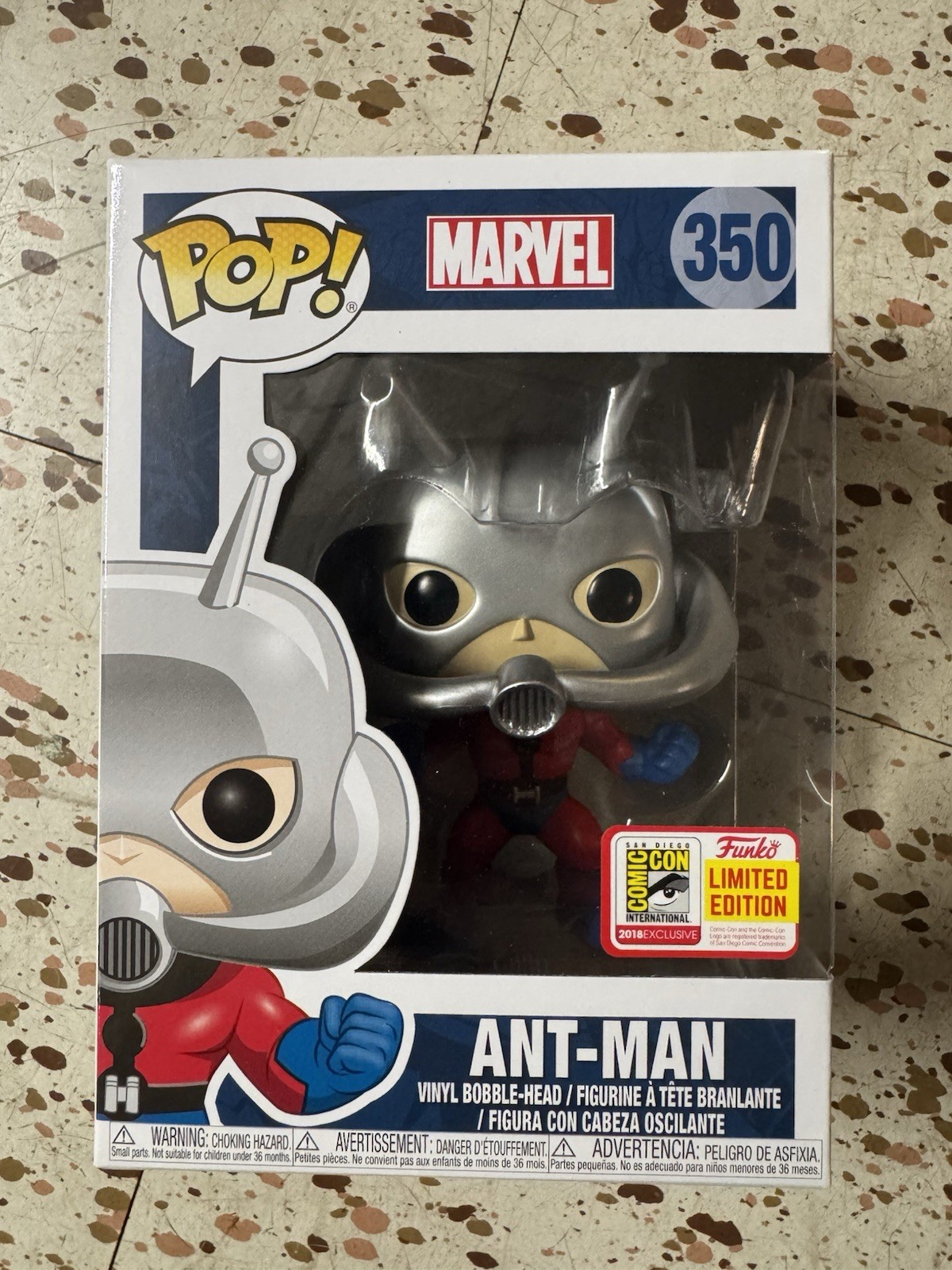 Funko Pop Marvel Ant-Man #350 2018 SDCC Limited Edition Official Sticker Funko Pop Marvel Ant-Man #350 2018 SDCC Limited Edition Official Sticker
