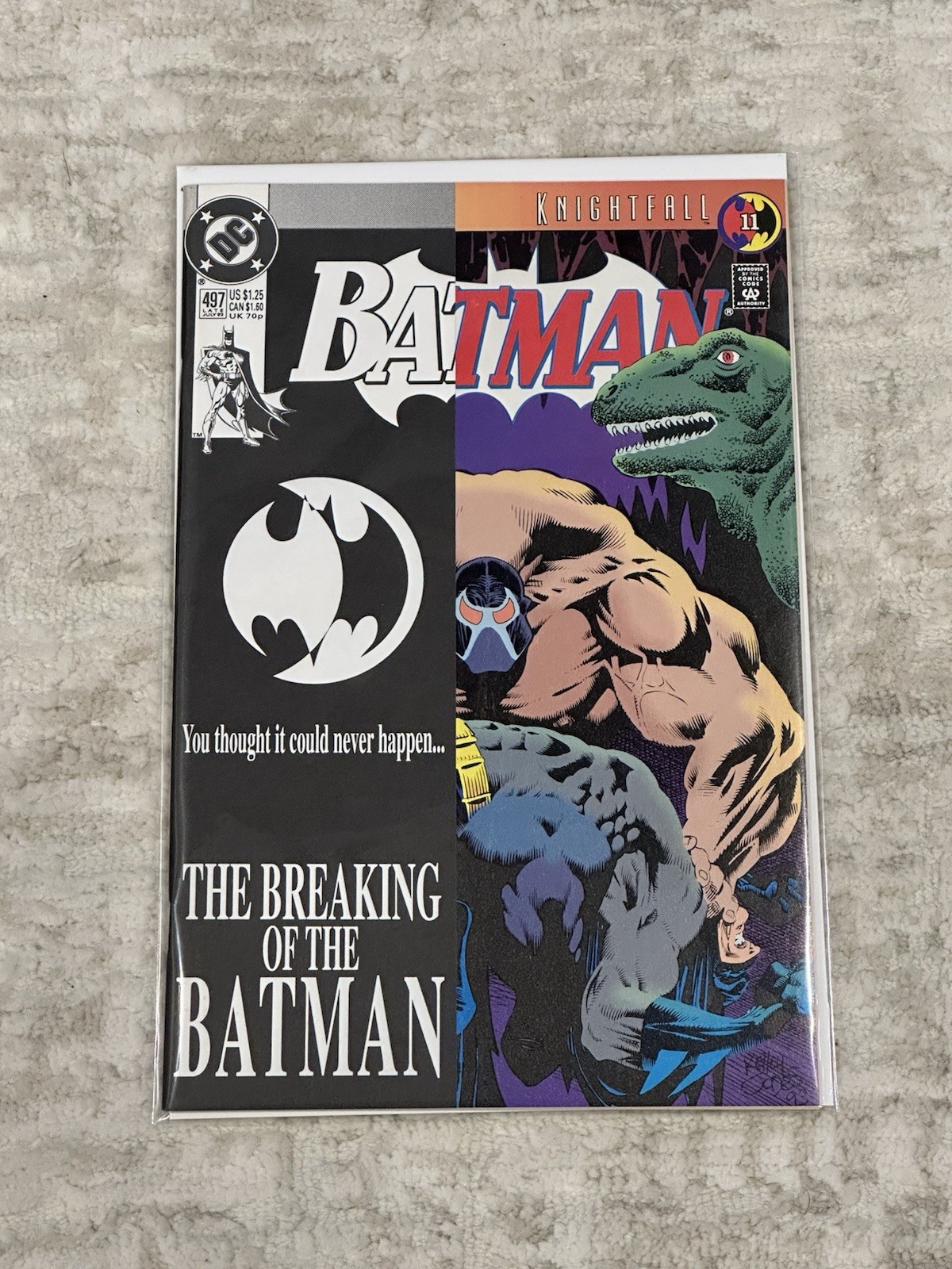 Batman #497 DC Late July 1993 Knightfall The Breaking of Batman NM Comic Book