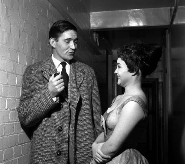 England Singer Maureen Evans and bandleader Jack Parnell Old Photo