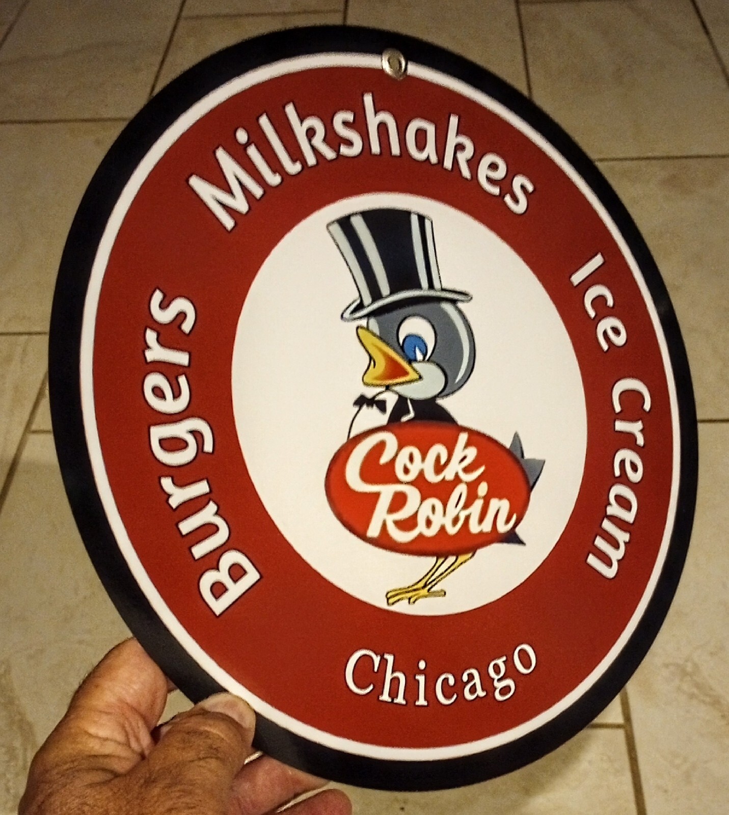Cock Robin sign Restaurant Chicago defunct Cock Robin sign Restaurant Chicago defunct