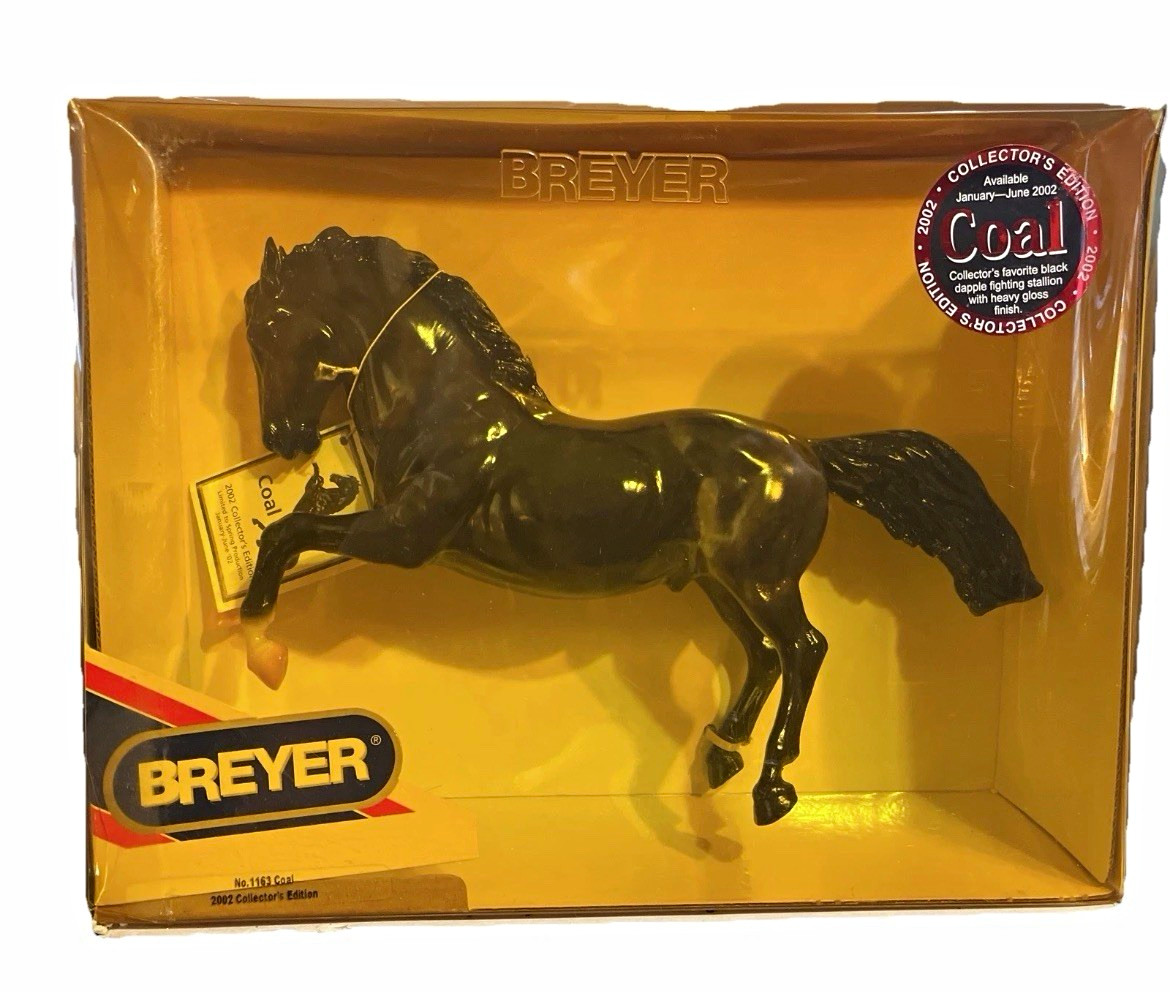 Breyer Coal No. 1163 2002 Collector's Edition Heavy Gloss Black Dapple