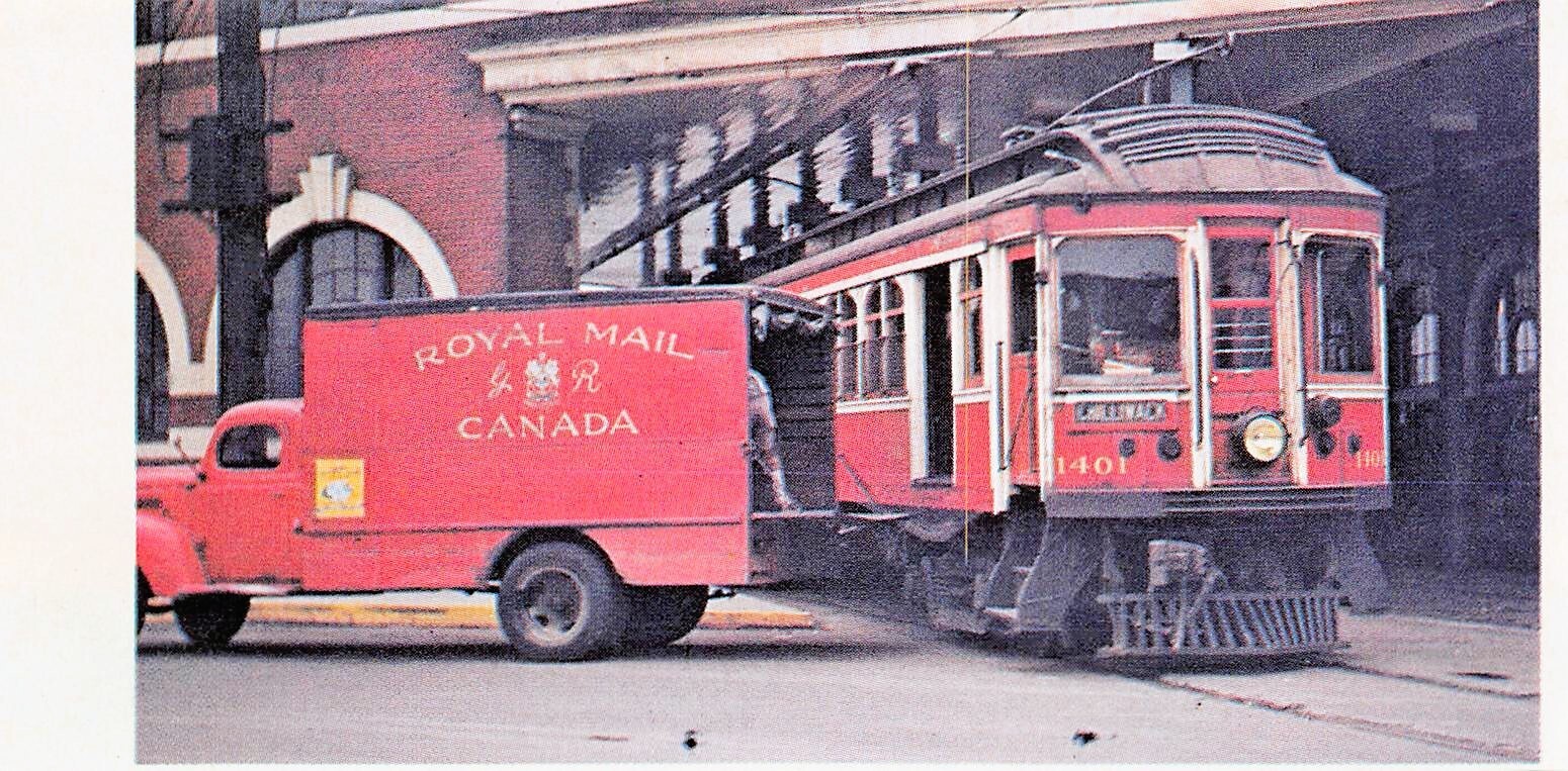 BCER Chilliwack Interurban Loading Mail At Train Depot 5\