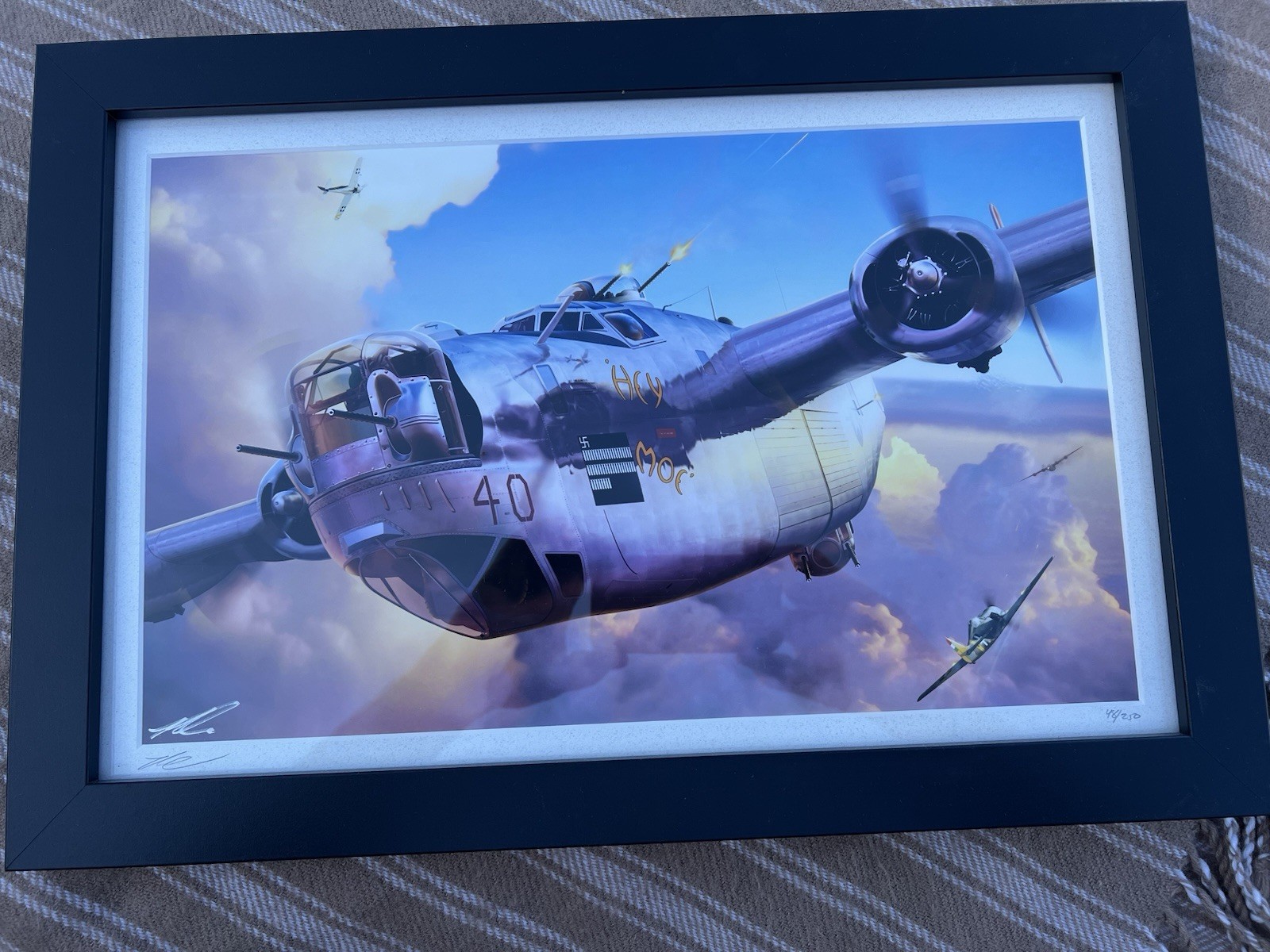 Ron Cole WWII B-24H Liberator 'Hey Moe' of the 15th Air Force, 451st Bomb Squad