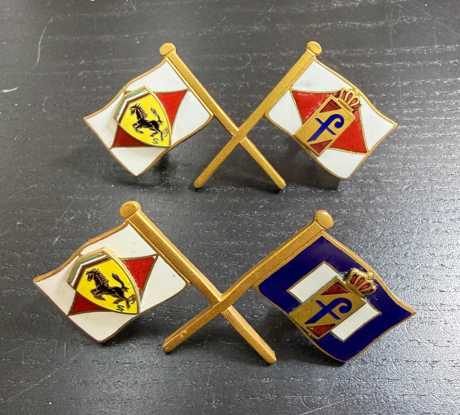 Ferrari Pininfarina Lot of 2x Badges Emblems Logo Badge