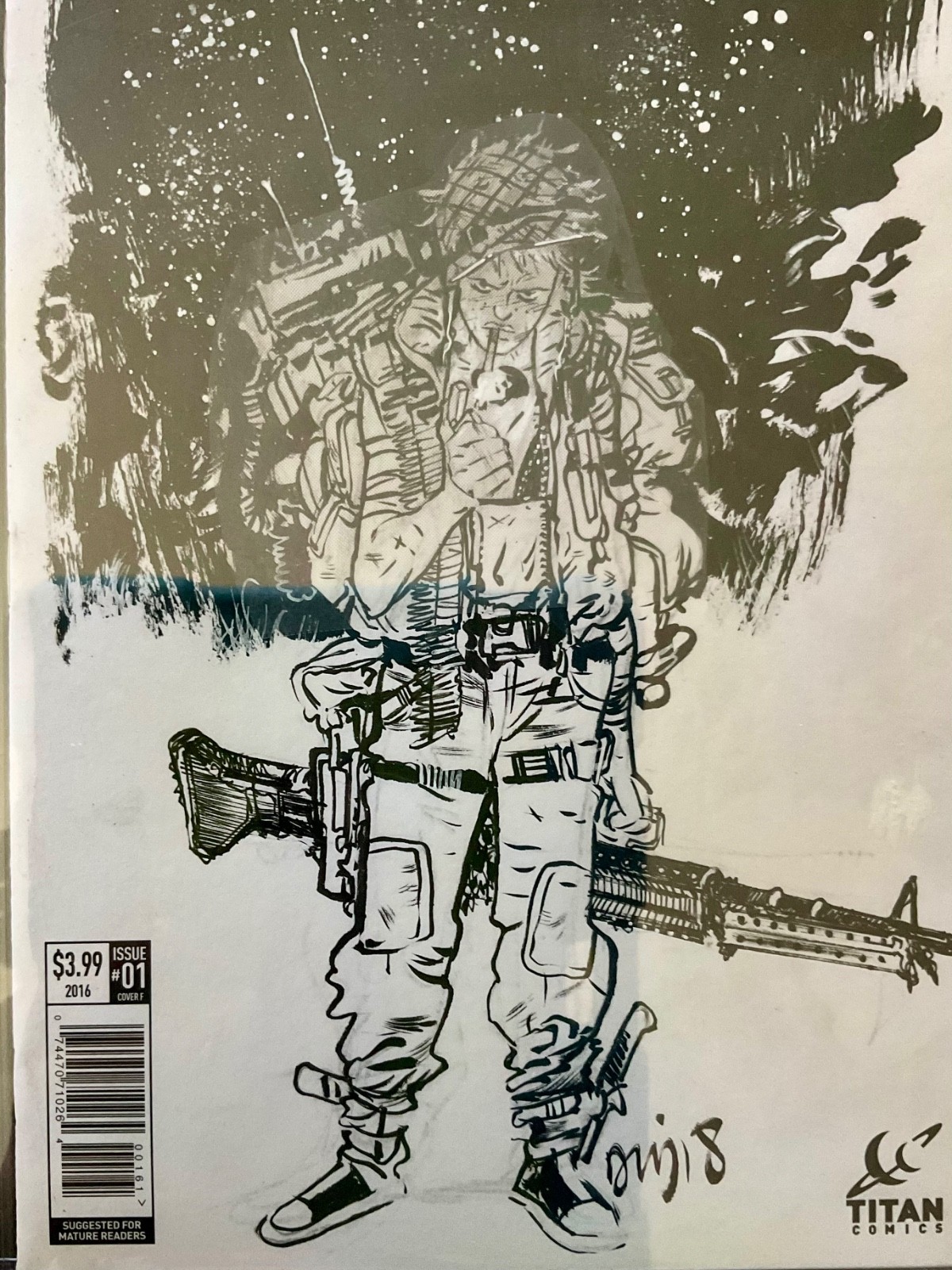 DANIEL WARREN JOHNSON ORIGINAL ART 9.8 CGC Tank Girl SIGNED SKETCH wolverine 1 2
