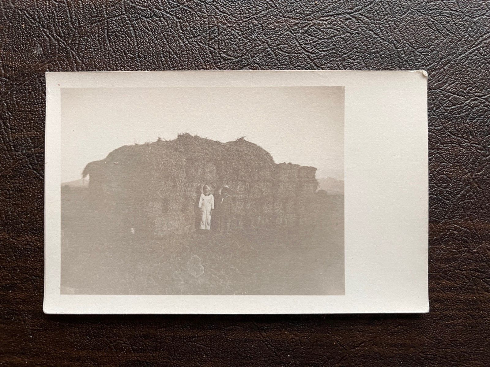 RPPC Berino New Mexico Farming Scene 2 Children \