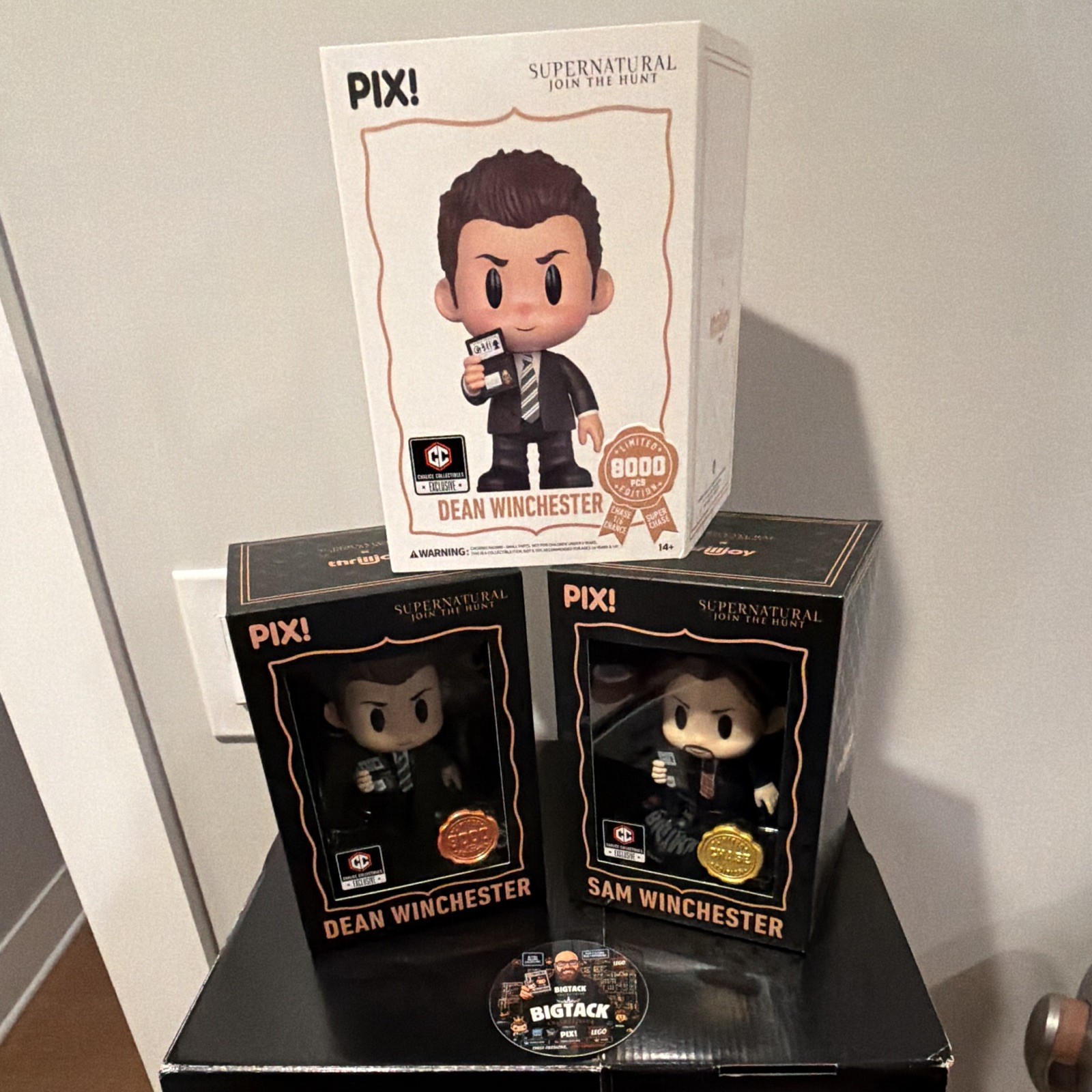 Thrilljoy PIX Supernatural Dean Hero & Sam Winchester Chase 2pk LE 8000 pcs