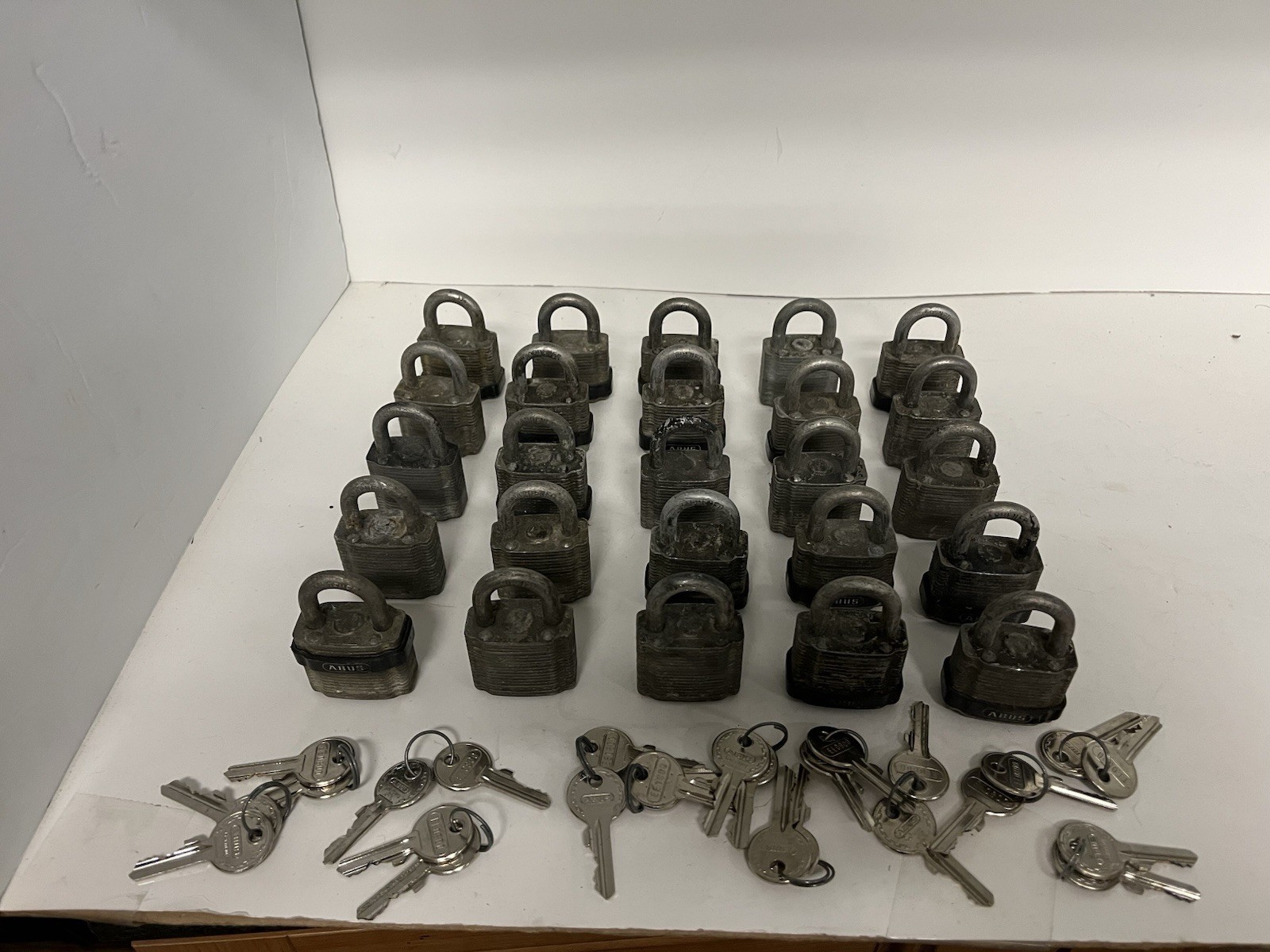 (25) ABUS #41 Padlock Laminated Steel Lock w/ Keys - 1  1/2\