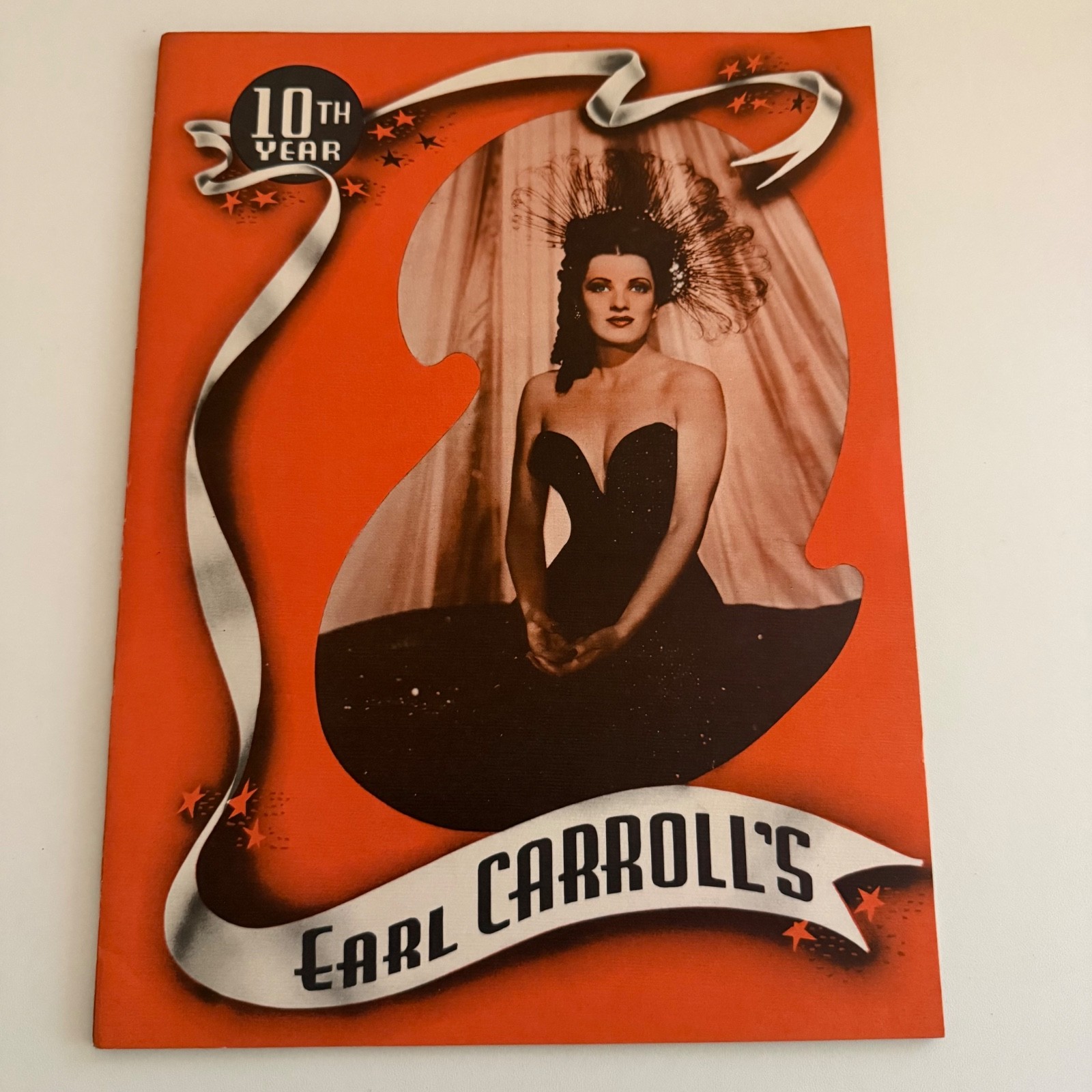 Vtg 1948 Program Earl Carroll's Vanities Theatre Restaurant Hollywood 10th Year
