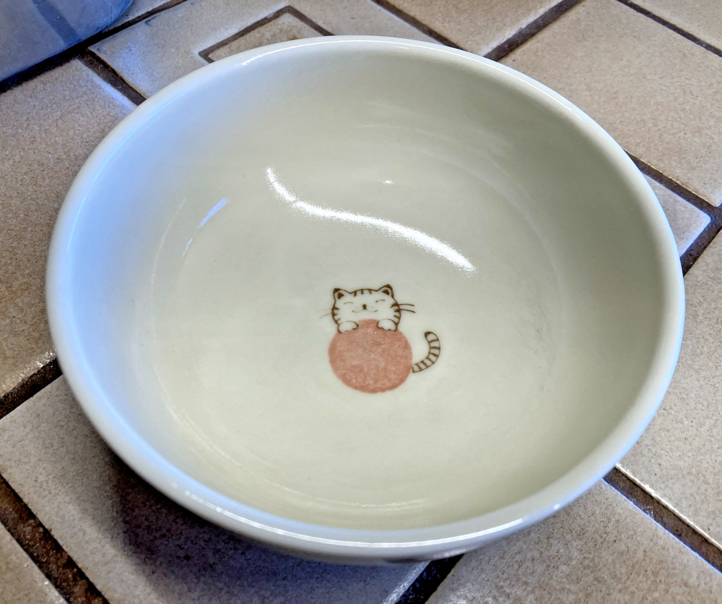 KAFUH JAPAN CHILDREN'S RICE BOWL KITTEN CAT YARN 5