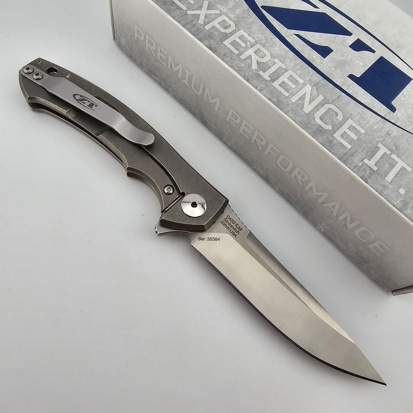 Zero Tolerance ZT 0450 Folding Knife Full Titanium Frame Lock S35VN Blade ZT0450