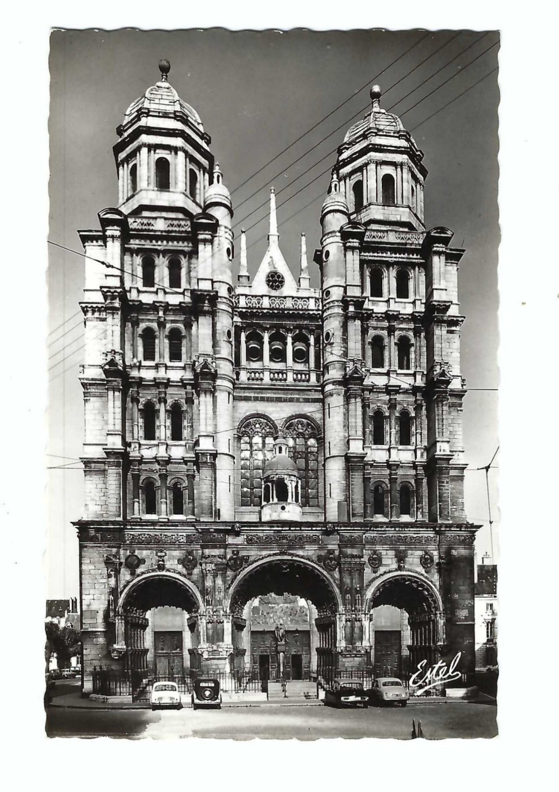 Early 1960s Vintage RPPC: Church of St. Michael, Dijon, France