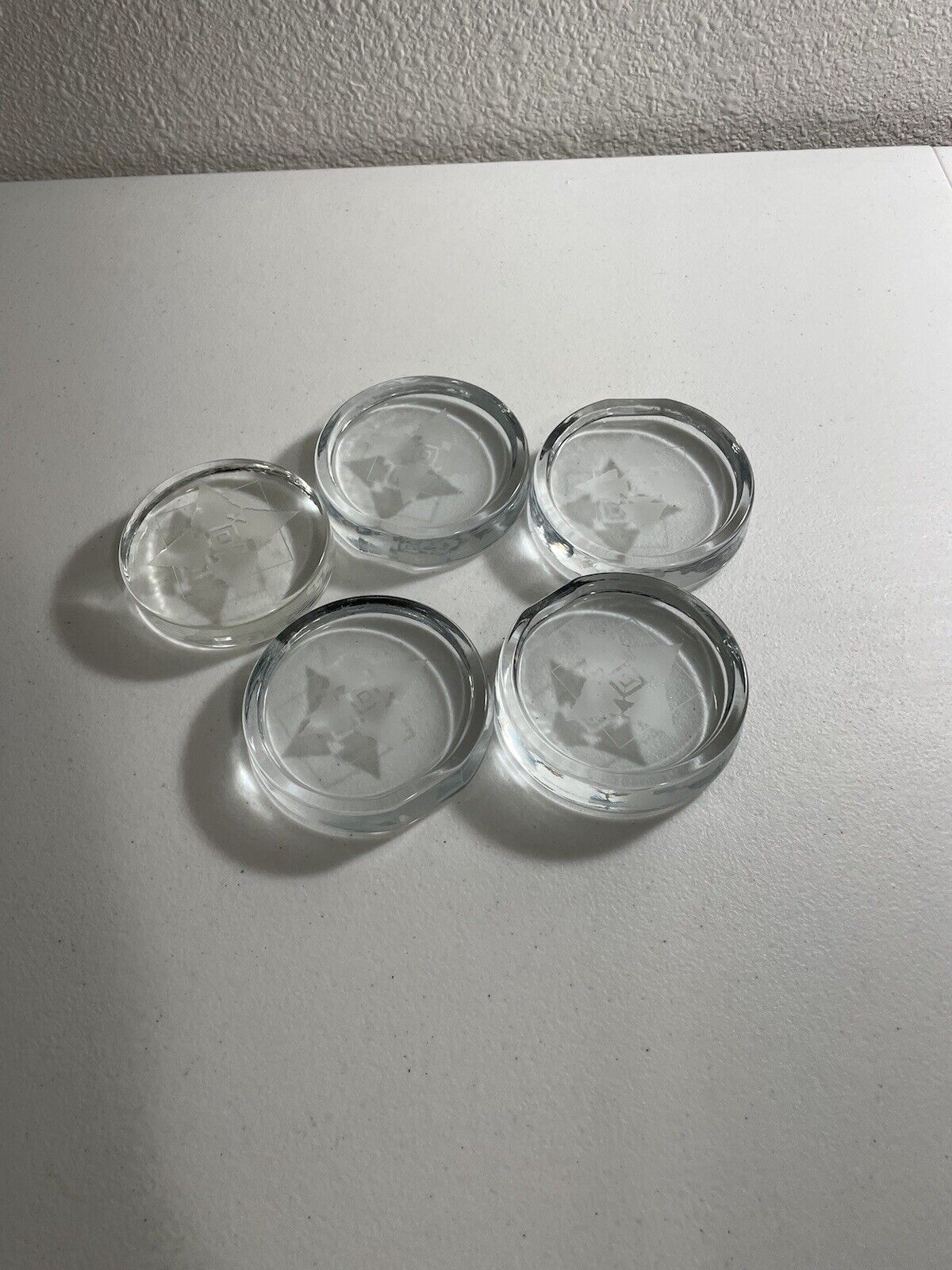 Five Glass Coasters 
