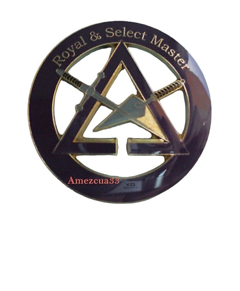 York freemason Lodge masonry Workers Royal Select Master Auto Cut Out car Emblem