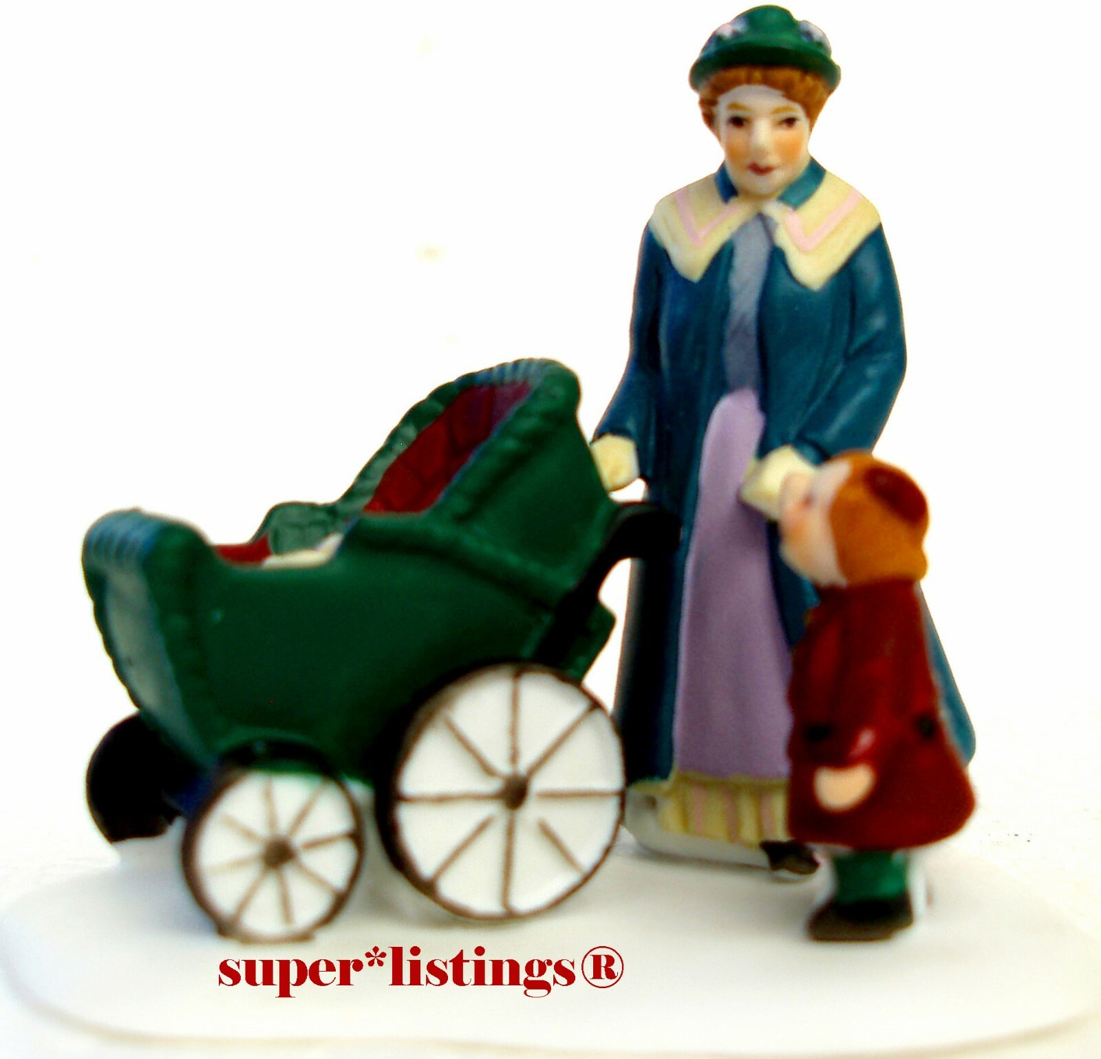 Dept. 56 Busy Sidewalks Mother w. Baby Carriage Only Christmas in the City 55352