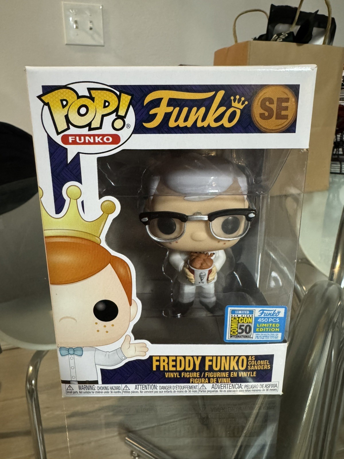 Funko Pop Freddy as Colonel Sanders Vinyl Figure 450 PCS San Diego Comic Con