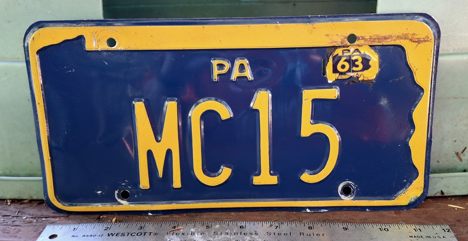 🇺🇸 -PENNSYLVANIA  - 1958 / 1963 Member of CONGRESS license plate - Archival